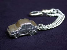 Alfa 75 Sterling silver Keyring