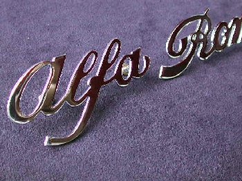 Alfa Romeo Metal Script (2 pcs.)