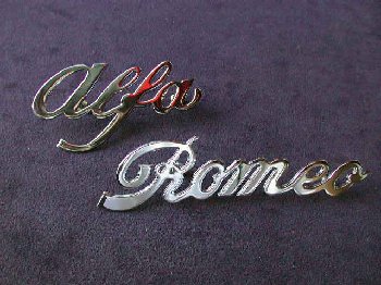 Alfa Romeo Metal Script (2 pcs.)