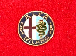 A.L.F.A. MILANO Emblem Pin Badge