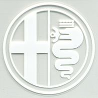 Alfa Romeo Emblem Sticker(Clear Base)