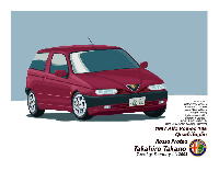 Alfa Romeo 145(前期型)額装パーソナル・イラストレーション