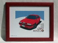 Alfa Romeo 155後期型額装パーソナル・イラストレーション