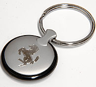 Ferrari Round Keyring(Metal&Rubber)