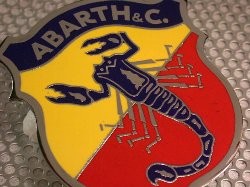 ABARTH Emblem (Cloisonne) (Large-A)