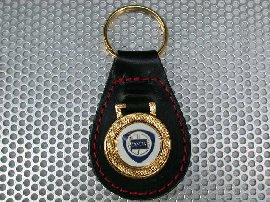 LANCIA Leather Keyring (Red Stetch)