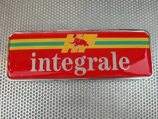 LANCIA Delta HF Integrale Collezioneリアプレート