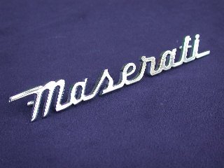 Maserati Script Emblem Italian Auto Parts Amp Gagets
