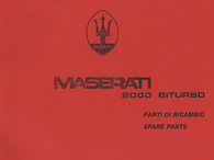 MASERATI BITURBO 2000 Parts Manual(Copy)