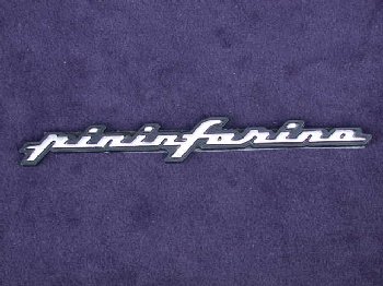 Pininfarina Script Emblem