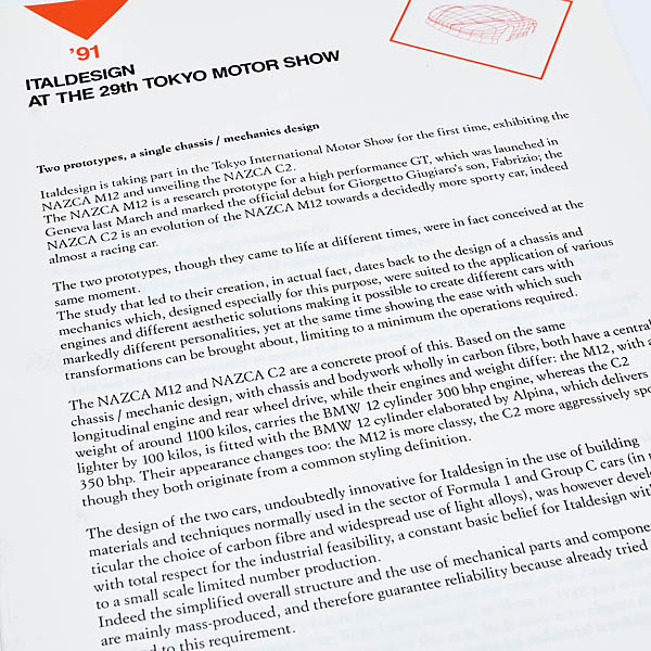 ITALDESIGN 1991 Tokyo Motor Show Press Kit