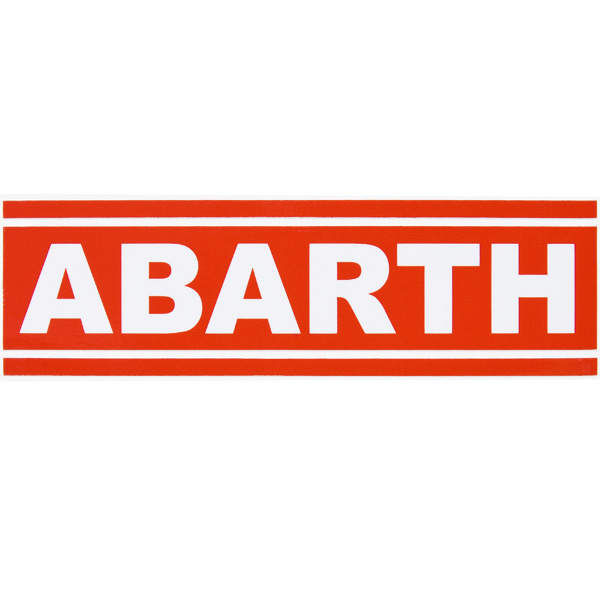 ABARTH Logo & Stripe Sticker (Die-cut Type)