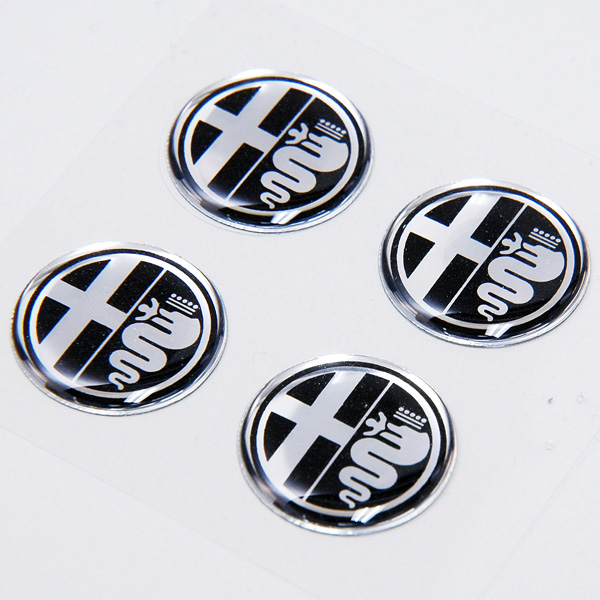 Alfa Romeo Emblem 3D Sticker (Mono Tone/21mm/4pcs.)