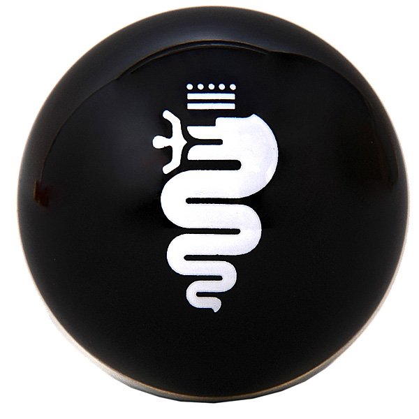 Alfa Romeo BISCIONE Aluminium Gearknob (Black/Red Line)