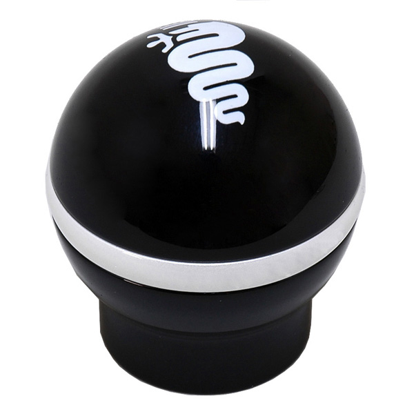 Alfa Romeo Biscione Aluminium Gear Knob (Reverselock / Black) <br><font size=-1 color=red>07/04到着</font>