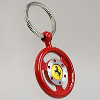 Ferrari Steering Shaped Keyring (Red)