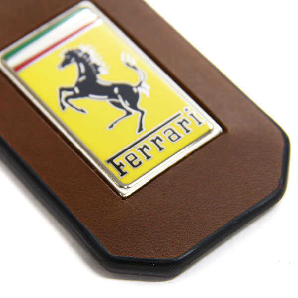 Ferrari Leather Keyring(Brown)