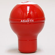 ABARTH Scorpioneアルミシフトノブ (レッド/レッドライン/ABARTHロゴ)