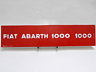ABARTH SIMCA 1000 Logo Study Plate