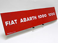 ABARTH SIMCA 1000 Logo Study Plate