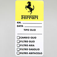 Ferrari Maintenance Sticker (Set of 3pcs.)