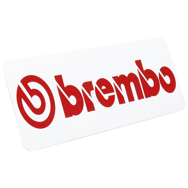 Brembo Logo Sticker (White Base/Red Logo)