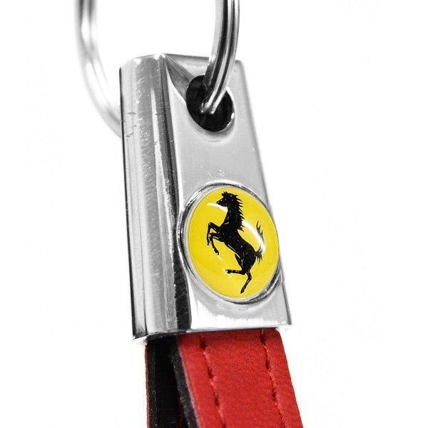 Ferrariストラップタイプキーリング (レッド)