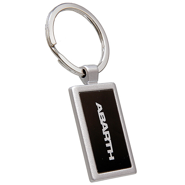 ABARTH Square Metal Keyring(BLACK)