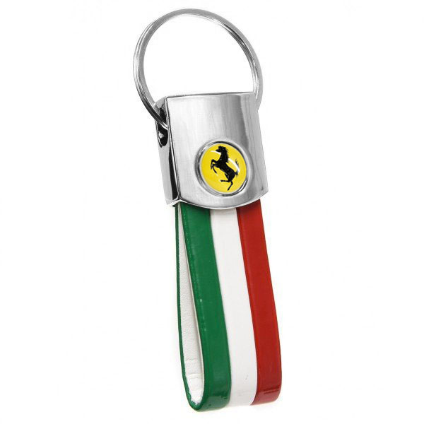 Ferrari Tricolor Keyring(Emblem Medal Type)