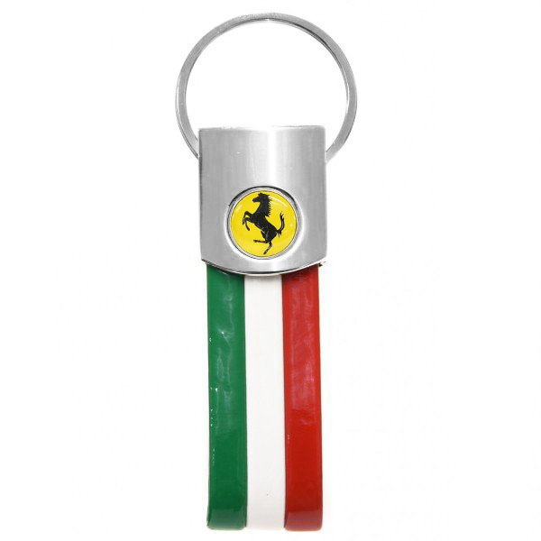 Ferrari Tricolor Keyring(Emblem Medal Type)