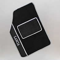 LANCIA New Ypsilon Floor Mats (Black/Gray Piping/LHD)
