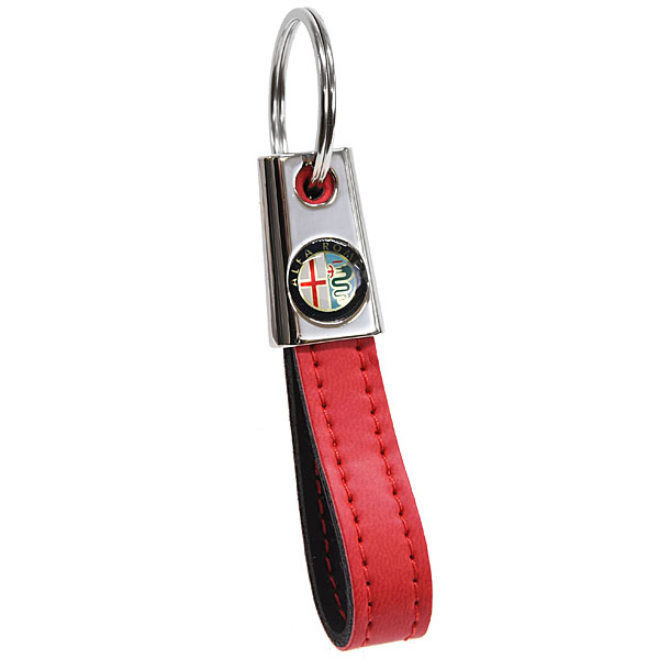 Alfa Romeo Strap Shaped Keyring (Red)