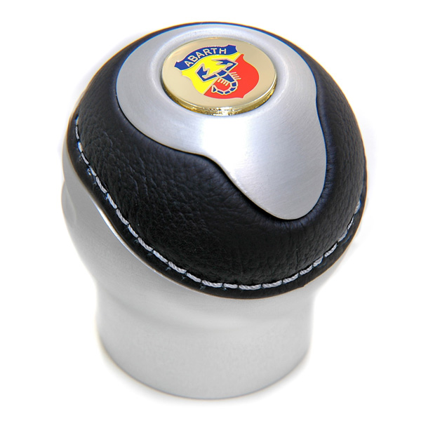 BLACK Gear Knob -TUNE IT- (Reverselock/ABARTH emblem)