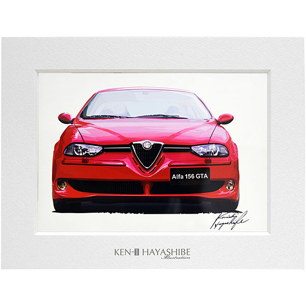 Alfa Romeo 156GTAイラストレーション by林部研一 <br><font size=-1 color=red>02/21到着</font>