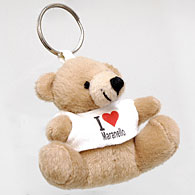 I Love Maranello Teddy Bear Keyring