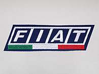 FIAT Logo & Italian Flag Patch (Navy Base)