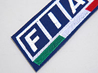 FIAT Logo & Italian Flag Patch (Navy Base)