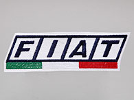 FIAT Logo & Italian Flag Patch (White Base)