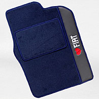 FIAT NEW 500 Floor Mats (LOVE FIAT/Navy/Blu Piping/Black/RHD)