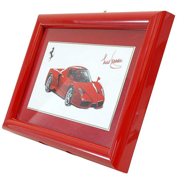 Enzo Ferrari Plate with Frame