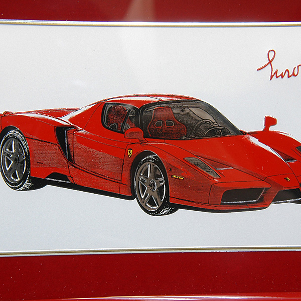 Enzo Ferrari Plate with Frame