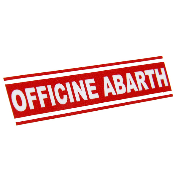 OFFICINE ABARTH Logo Sticker (Red)