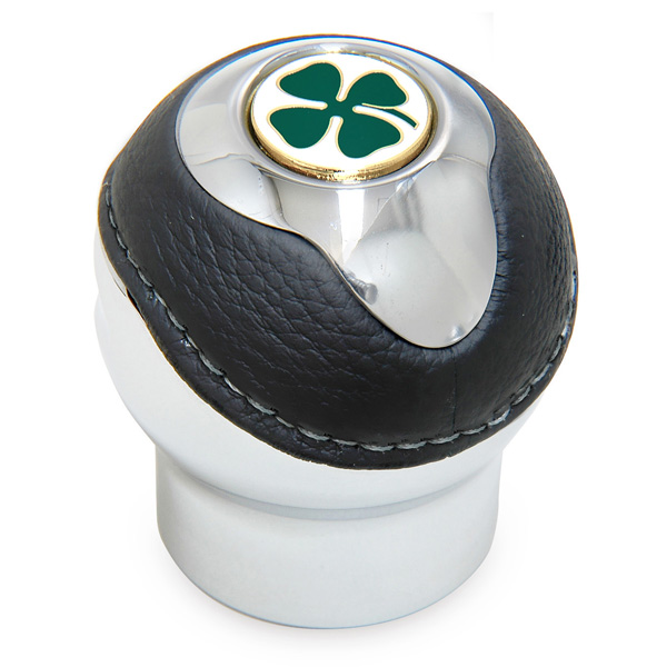 BLACK Gear Knob -TUNE IT CHROME- (Reverselock/Quadrifoglio Emblem)