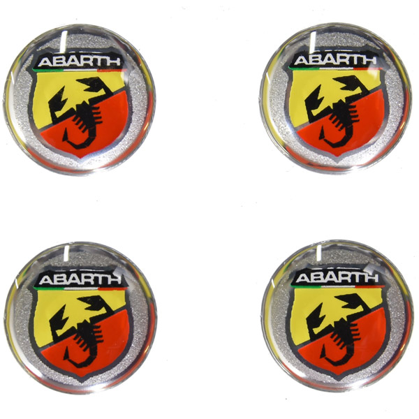 ABARTH New¥¨¥ó¥Ö¥ì¥à3D¥¹¥Æ¥Ã¥«¡¼ (12mm/4Ë祻¥Ã¥È)