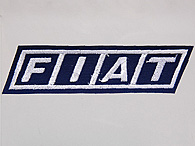 FIATロゴワッペン (ネイビー/ホワイトロゴ)