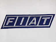 FIATロゴワッペン (ネイビー/シルバーロゴ)