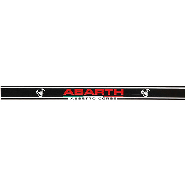 ABARTH ASSETTO CORSE STRIPE & LOGO Sticker (Clear Base/232mm)