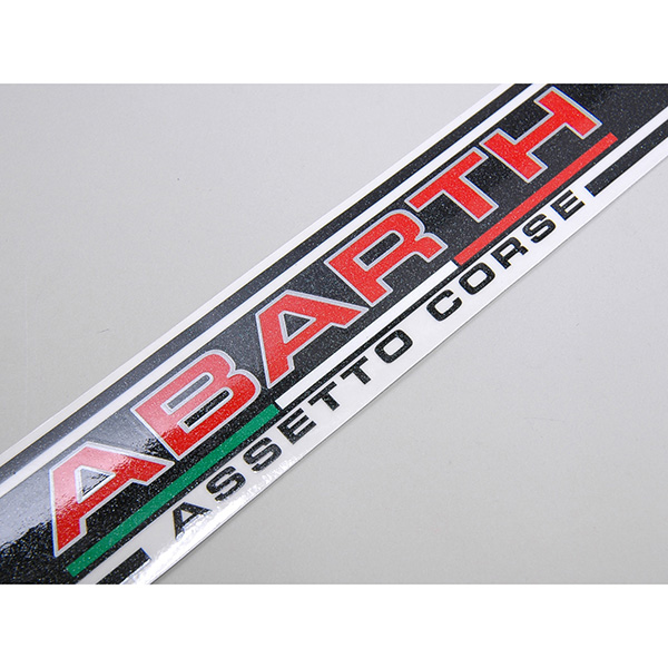 Abarth Assetto Corse Stripe Amp Logo Sticker Clear Base