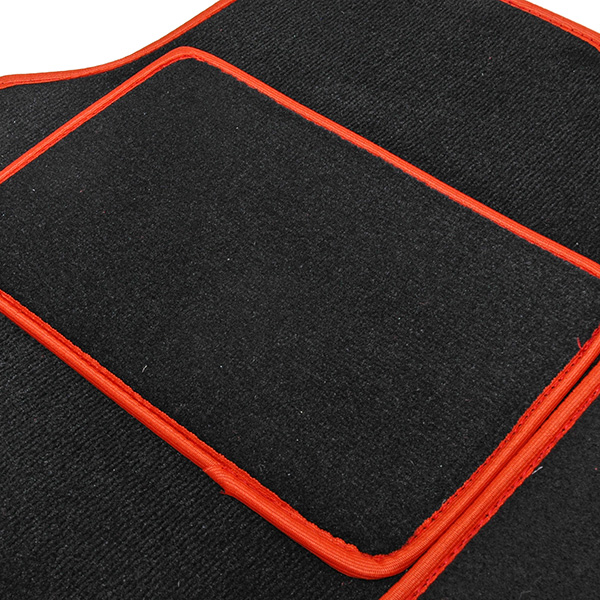 FIAT New Panda Floor Mats (Black/Red Piping/RHD