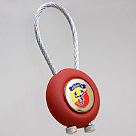 ABARTH Emblem Wire Keyring (Red)